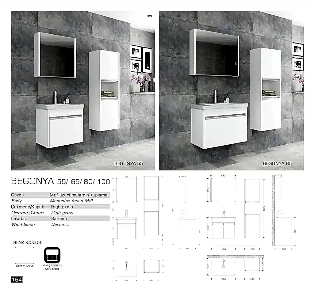 classic begonya banyo mobillyasi