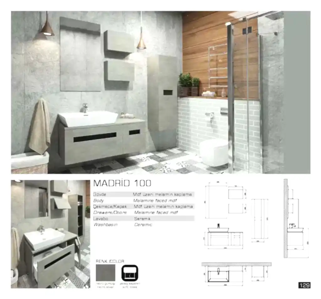 lux madrid banyo mobilyası